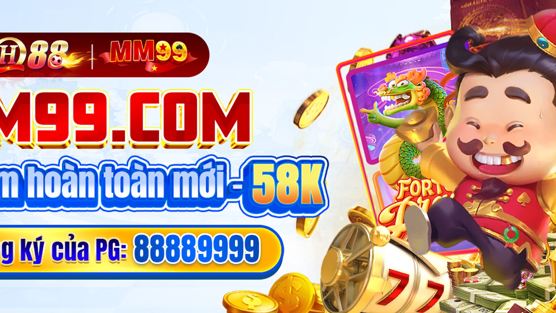Máy đánh bạc Yo88 với biểu tượng tiền vàng và số 7 may mắn